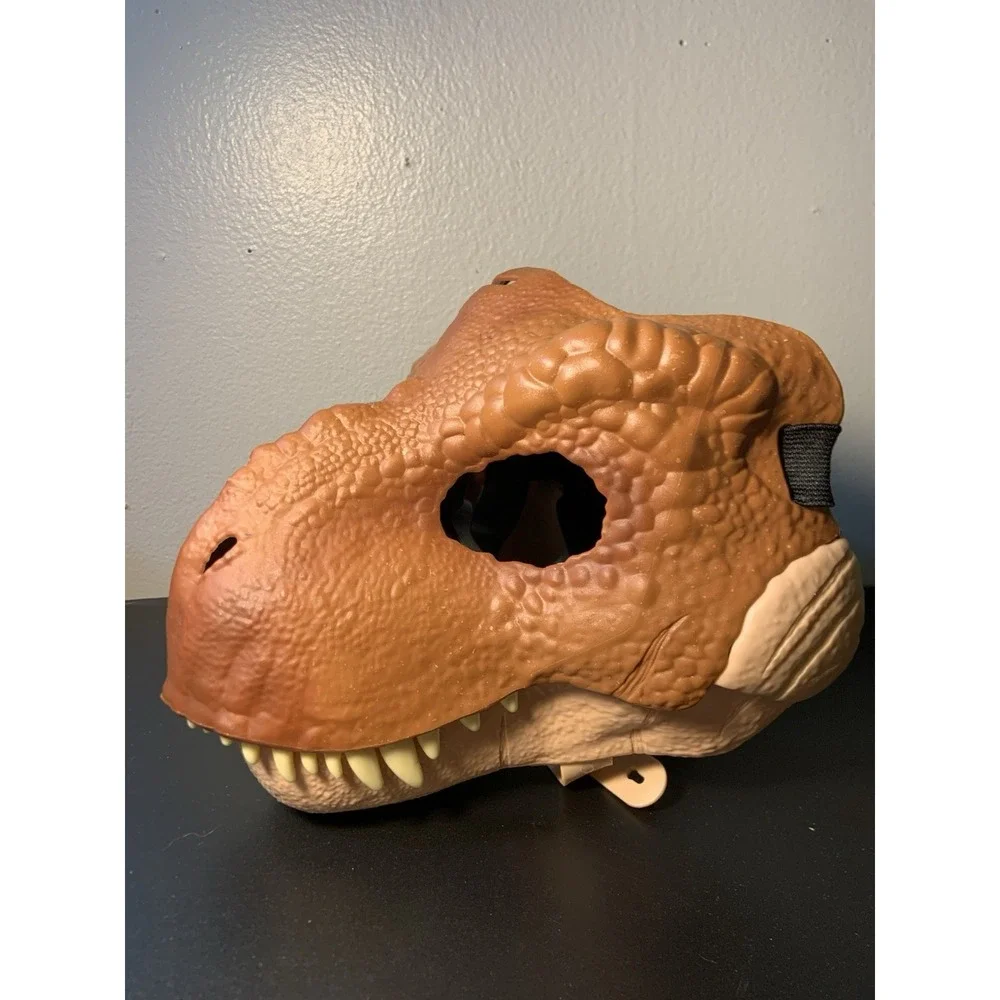 Jurassic Park World Mask 2017 Tyrannosaurus Rex Dinosaur T-Rex Moving Jaw‎ NWOT